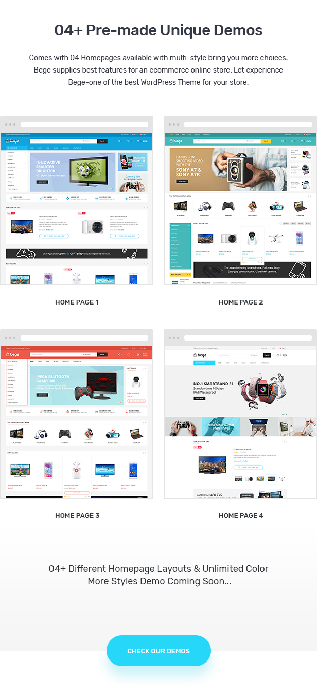 Bege – Responsive WooCommerce WordPress Theme